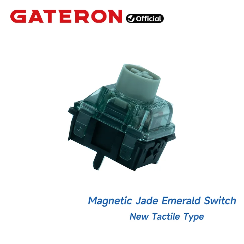 GATERON Magnetic Jade Emerald Switch, Tactile, Freely Setting Pre-Travel, Hall Sensor Effect for Magnetic Keyboard Gaming Office