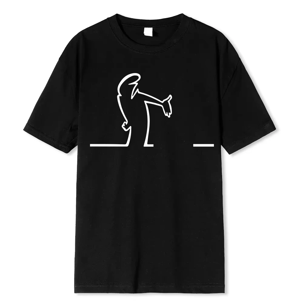 Great Space Coaster T-Shirts La Linea TV Series Print Streetwear Men Street Fashion Pure T Shirt Funny Tees Tops