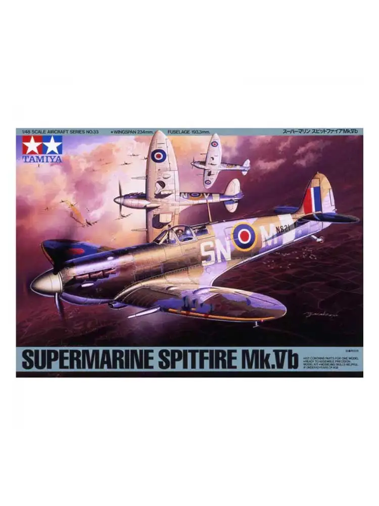 TAMIYA Assembled Aircraft Model Kit 61033 British Supermarine Spitfire Mk. Vb 1/48