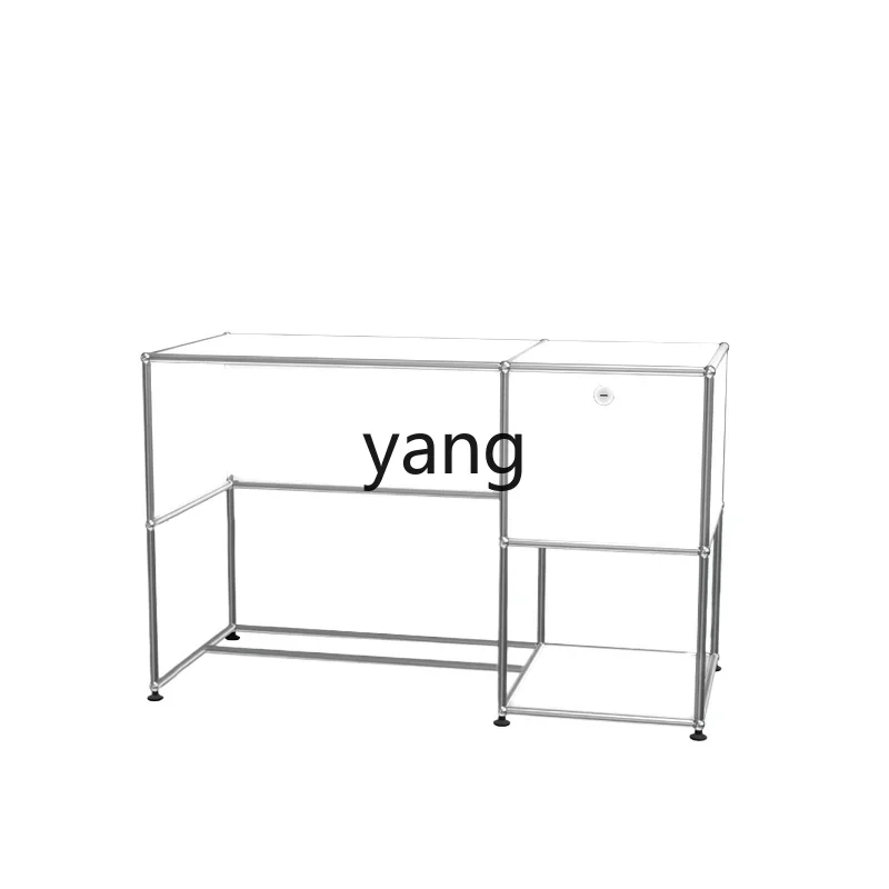 

LH Light Luxury Bedroom Hwusm Module Combination Dresser Stainless Steel Makeup Table Storage
