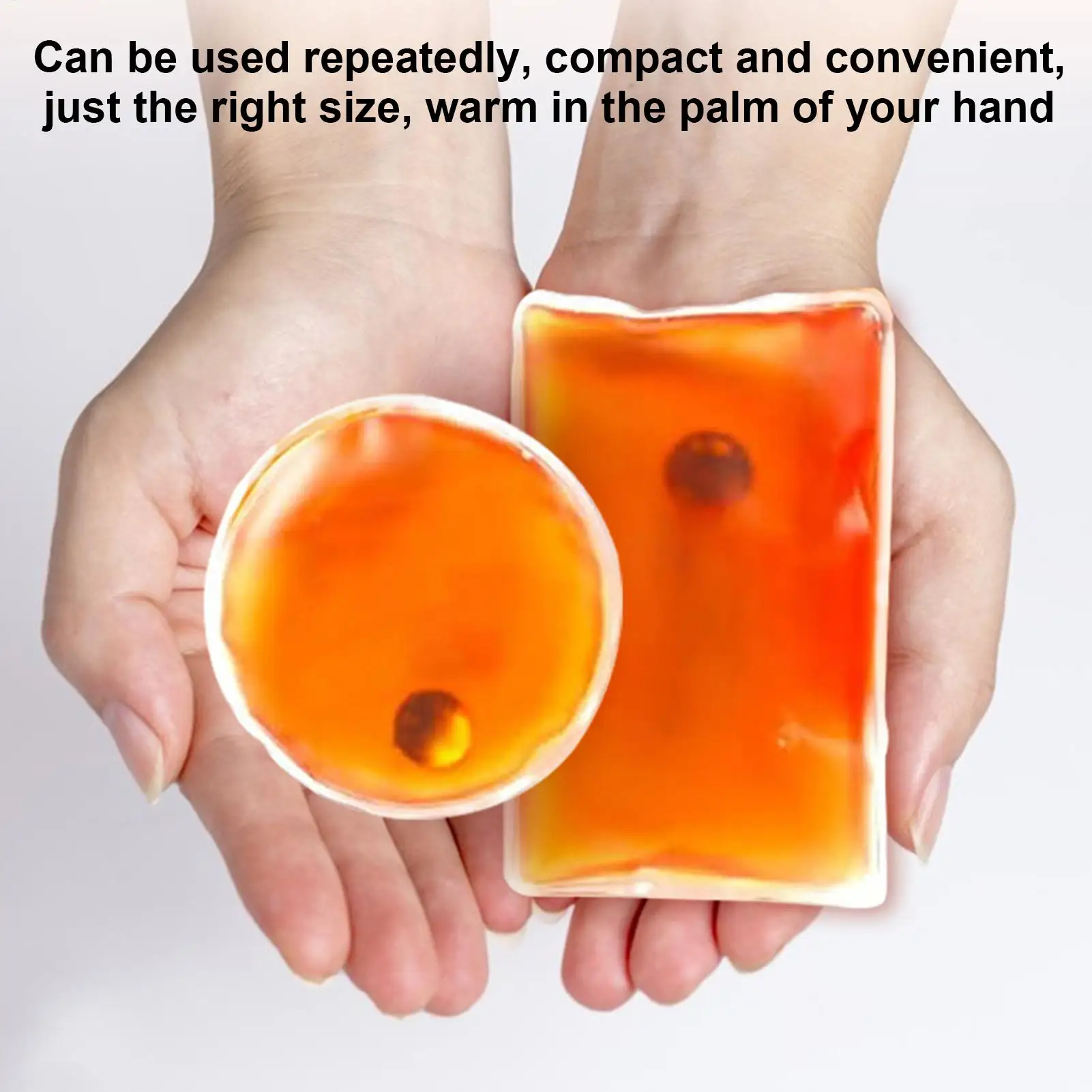 mini Gel Hand Warmer Round And Square Instant Heat PVC Packs Winter Reusable Long lasting Heat Warmer for skiing hiking - view 4