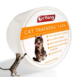 Anti Cat Scratch Tape Cat Training Tape  Cat Scratch Deterrent Tape Furniture Protector for Couch Carpet Door Safe Kids Pet