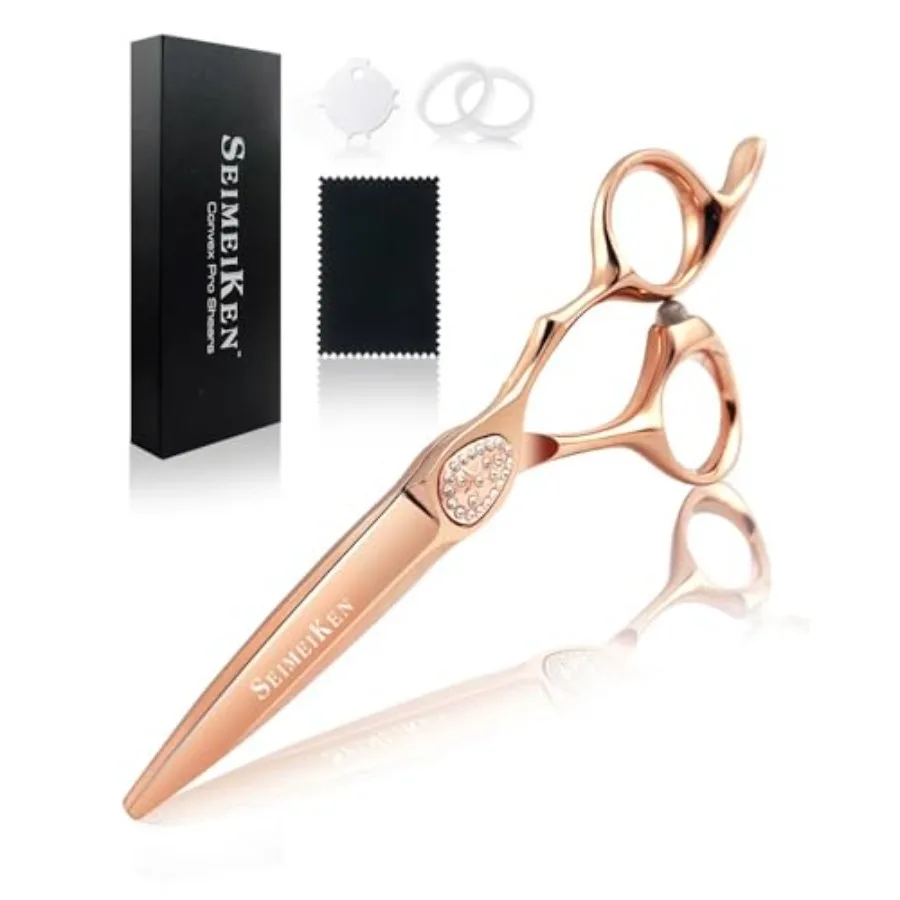 

Professional Hair Cuttg Scissors 6"- Barber Scissors 440C Japanese Staless Steel - Razor Sharp Blades for Salon Hairstylg - Bar