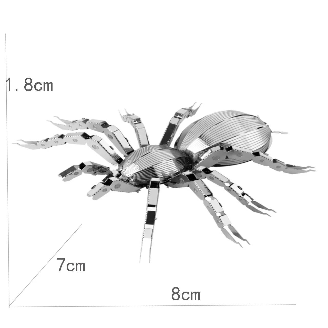 DIY Metal Spider 3D Puzzle Assembly Model