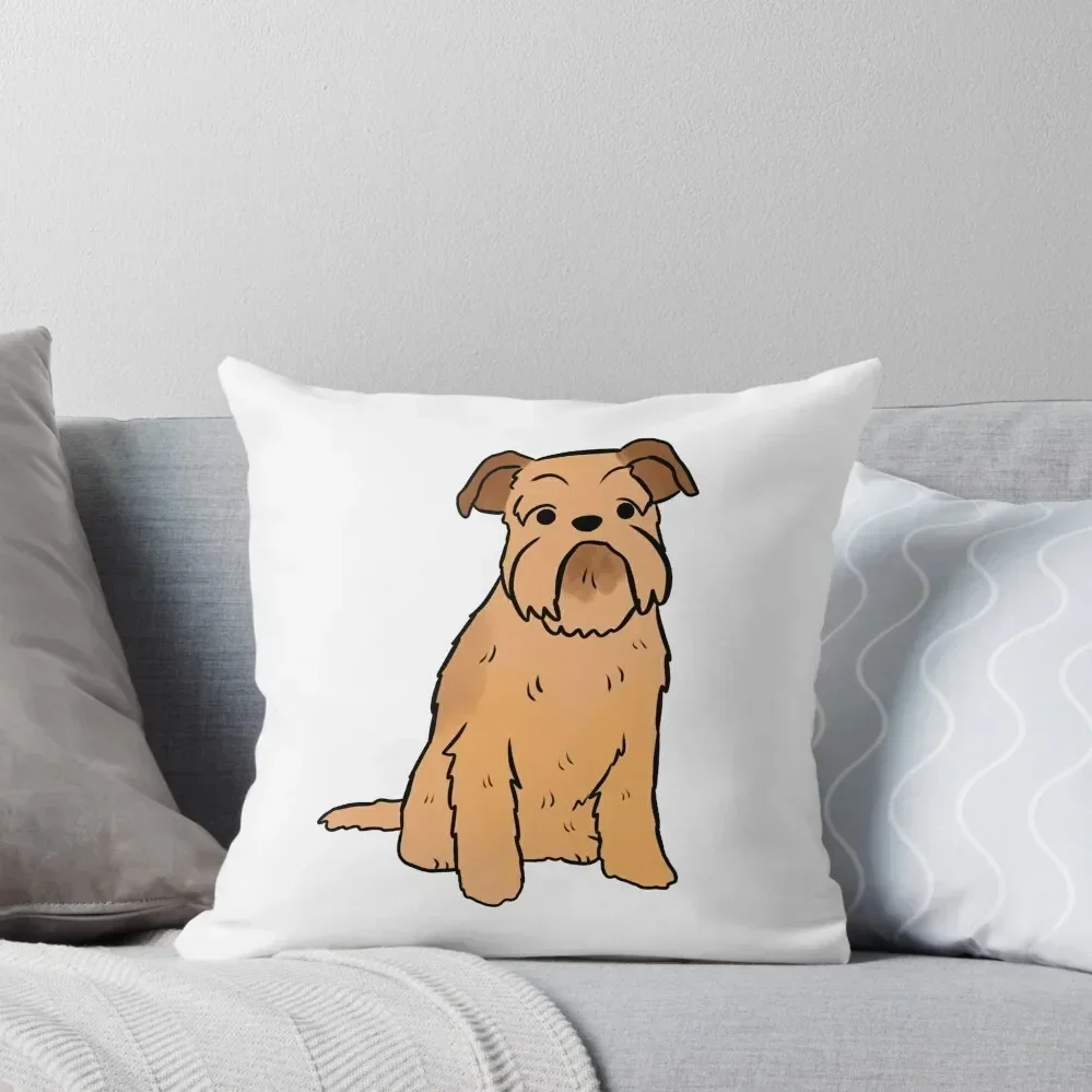 

Brussels griffon cute illustration Throw Pillow Room decorating items Couch Pillows Cushions For Children pillow