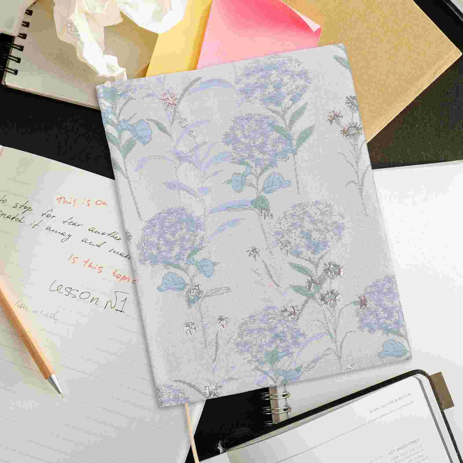 Book Cover Sleeve Protector Paperback Covers Washable Decorative Books Floral Fabric Soft Flower Cloth Zipper Travel Sleeves