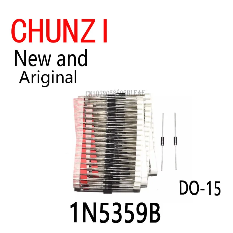 10Pcs New and Orginal 24V 5W 1N5359BRLG DIODE ZENER IN5359B 1N5359 DO-15 1N5359B