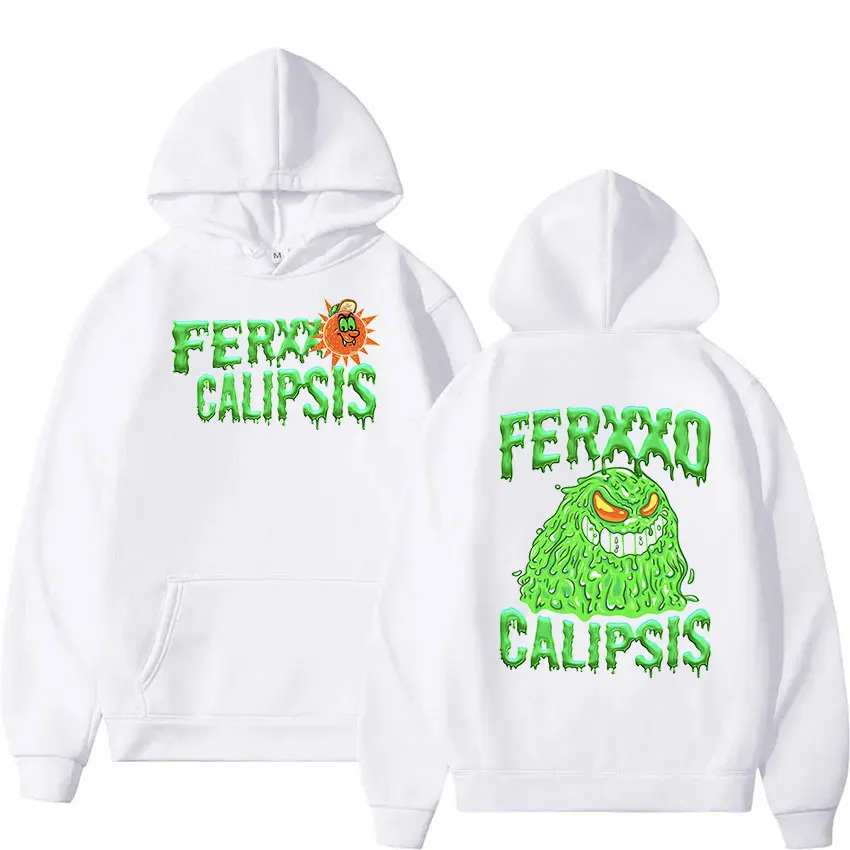 New Feid Ferxxo Ferxxocalipsis Tour 2024 Hoodie Men's Hip Hop Fashion Pullover Sweatshirt Casual Oversized Hooded Y2k Streetwear