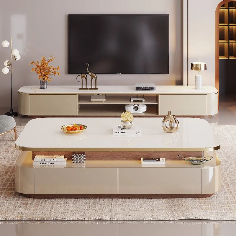 

Writing Moving Coffee Table Luxury Nordic Storage Living Room Designer Organizer Side Table Drawers Couchtisch Home Furniture
