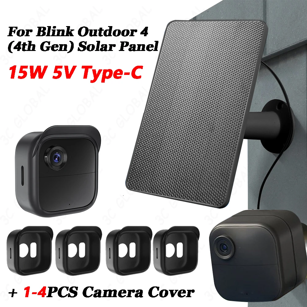 لوحة خلية شمسية قابلة لإعادة الشحن 15 وات ، 5 فولت ، كابل ، مع شحن 4 أمتار ، قابس مطاطي للوميض الخارجي 4 الجيل الرابع