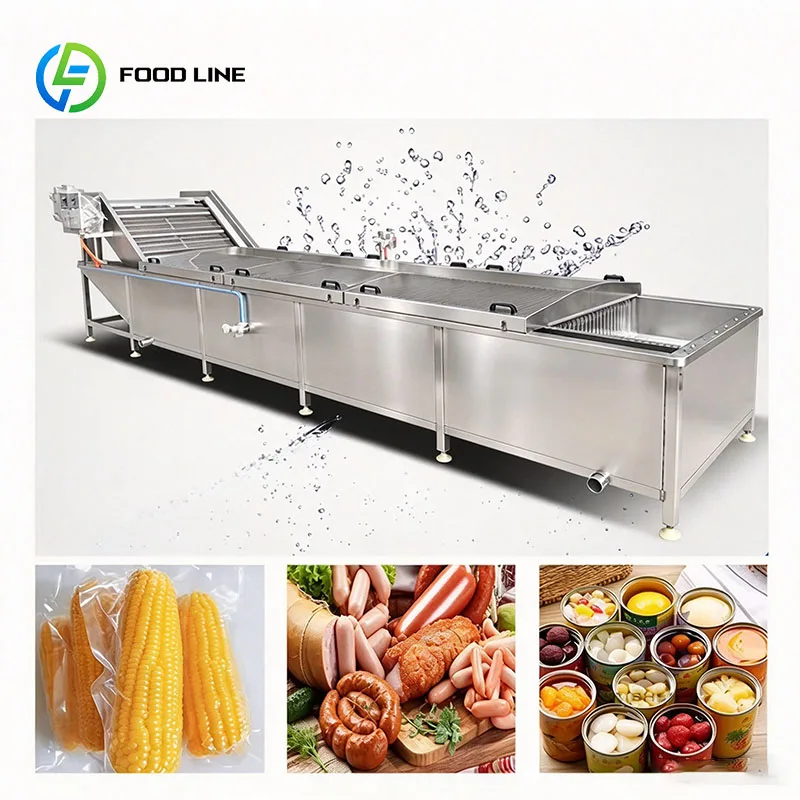 Food Sterilization Machine Water Bath Pasteurizer for Bottled Juice Nectar and Fruit Drinks Customized