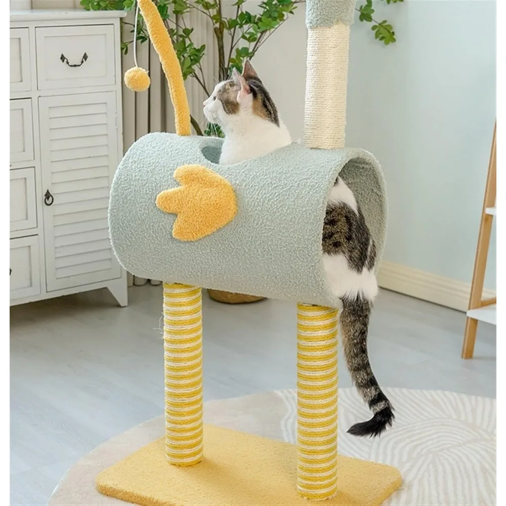 برج القطط المتين ذو الطابع الديناصوري: مساحة لعب ومراحة متعددة المستويات لأصدقاء القطط #6