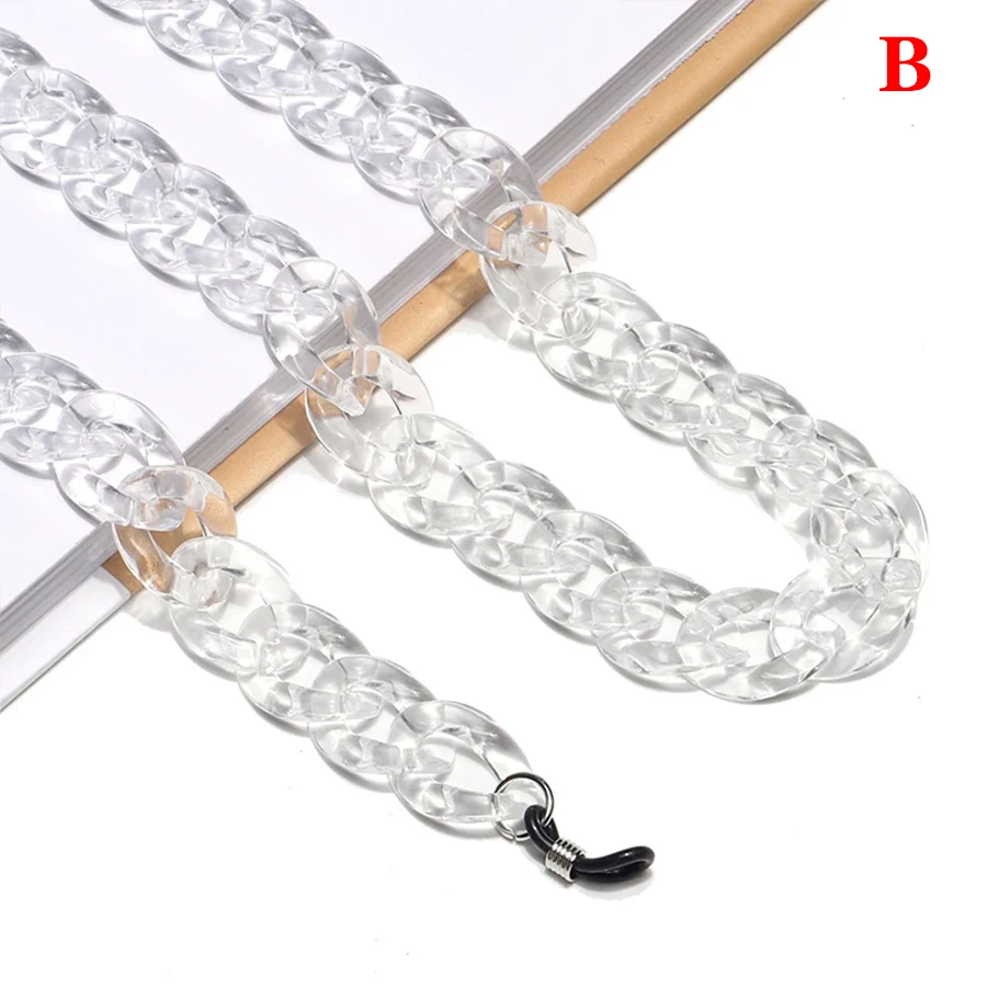 1Pcs Glasses Chain New Acrylic Candy Color Sunglasses Chains Straps Necklace Chunky Lanyards Neck Eyeglasses Holder Cord