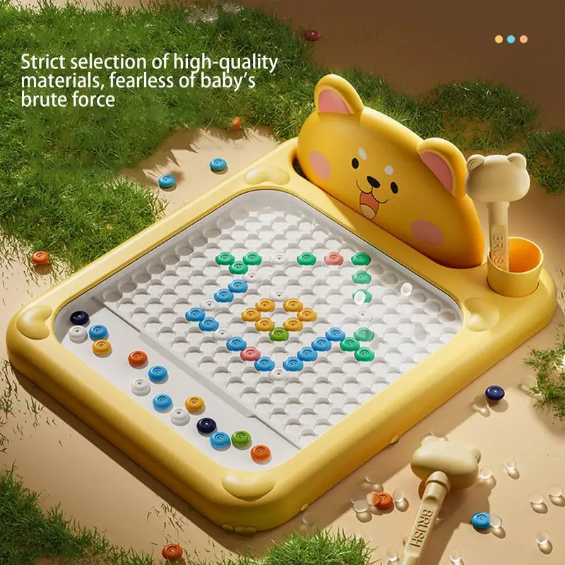 

Magnetic Dot Art Toys Creative Shiba Inu Magnetic Drawing Board Sensory Toys Smooth Safe For Birthday Christmas New Year