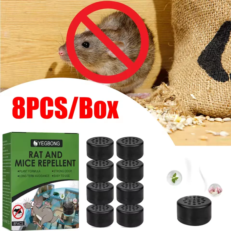 8 pçs repelente de ratos dissuasor anti-mouse bola repelente de ratos não-tóxico seguro óleo de hortelã-pimenta para ao ar livre indoor pragas controle de insetos