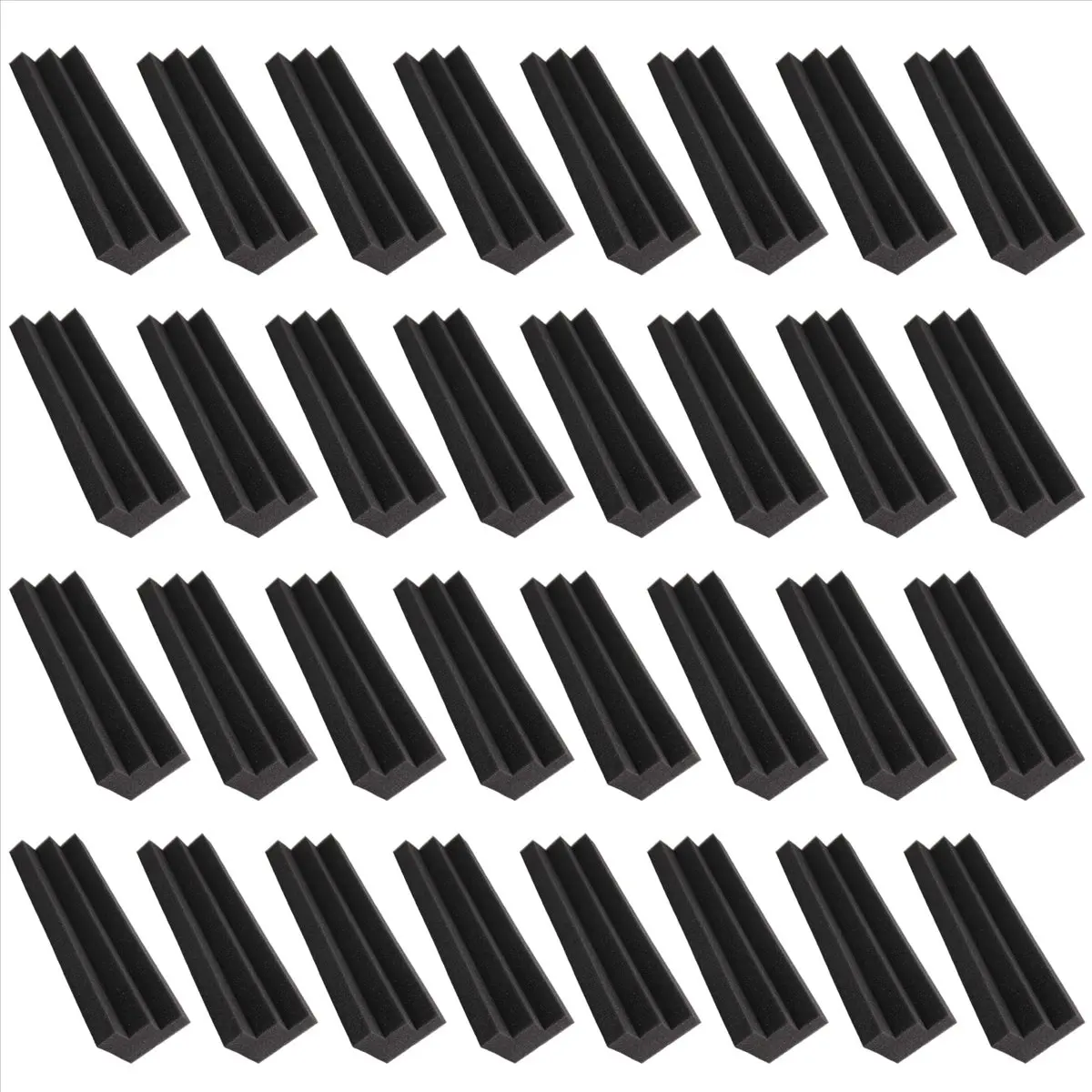 [MEGA SALE]32 Pcs Acoustic Panels Trap Corner Studio Foam Sound Insulation Pad Wall Panel Corner Block for Studio or Theater