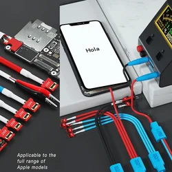 PY-01 MaAnt iP6-14PM Boot Cable Power On Testing Ultra Soft Wire 3A 9 Port USB Terminal DC Battery Connector Socket Seat