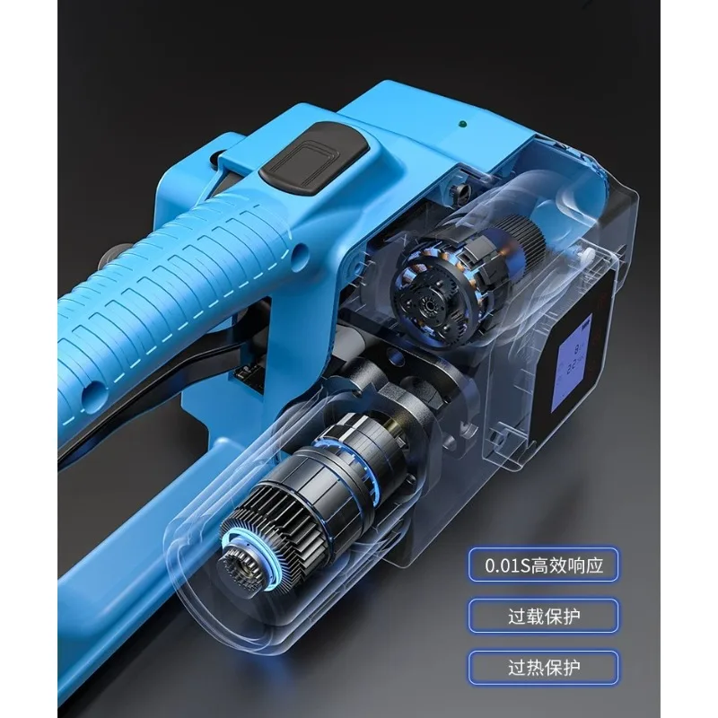 Plastic steel belt PP belt strapping belt tightening integrated strapping hot melt