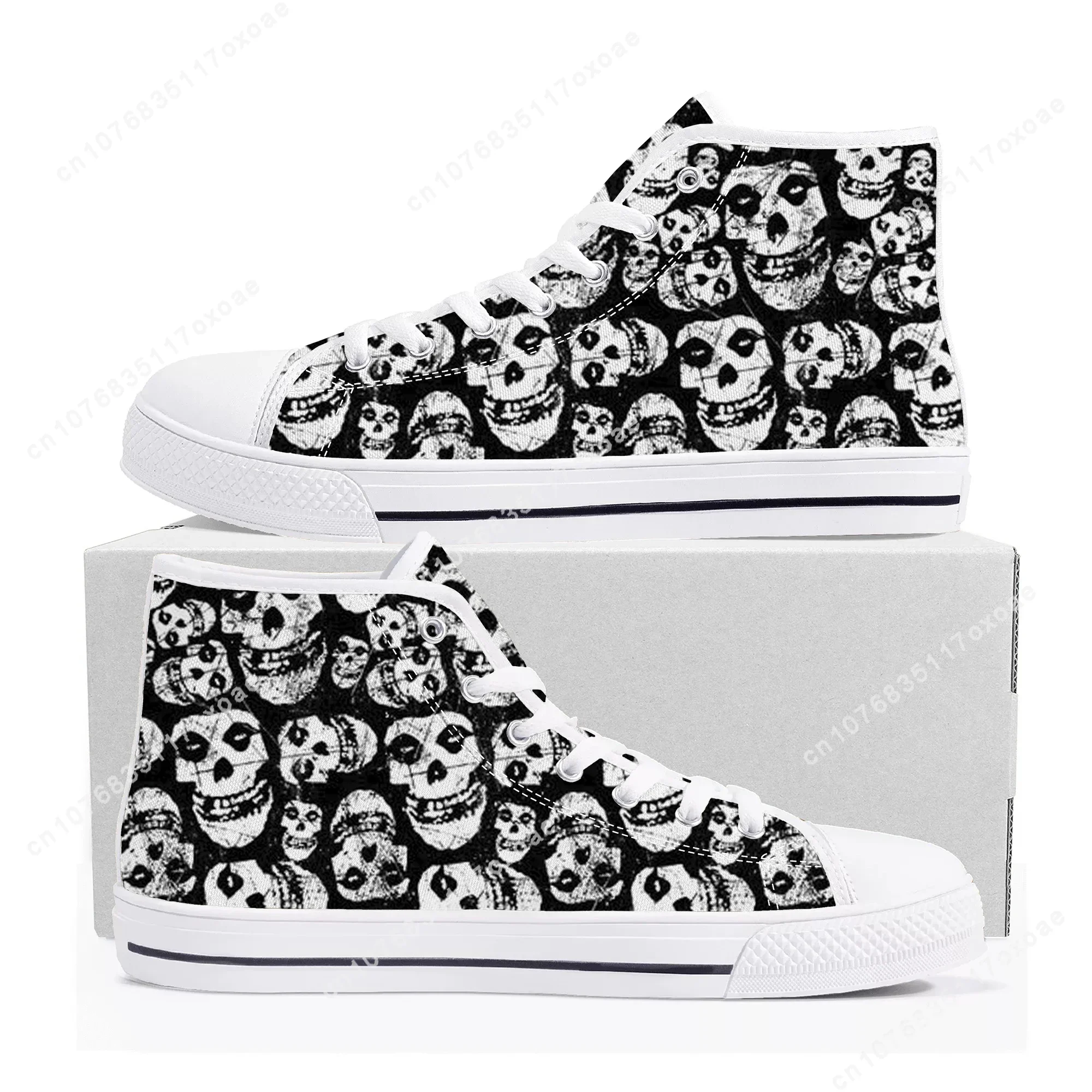 

Misfits Skull Shoes High Top Sneakers Mens Womens Teenager High Quality Canvas Sneaker couple Casual Shoe Customize Shoe
