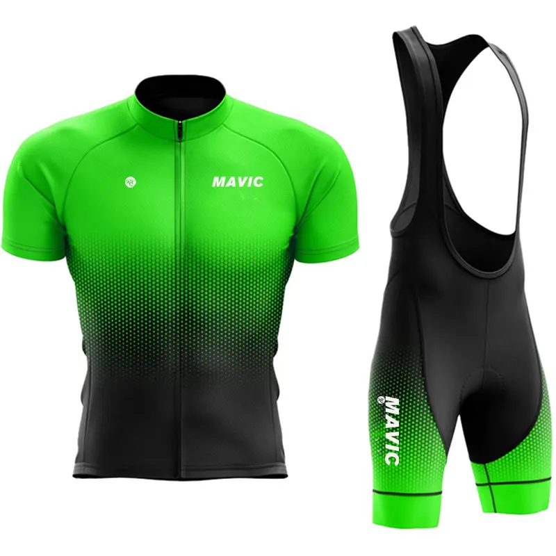 RX MAVIC-Breathable Cycling Set for Men, Short Sleeve, Road Bicycle Set, Team Training, Summer Sweatwicking Suit, New