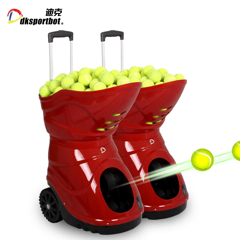 Portable Tennis Ball Robot Easy to Use Automatic Tennis Ball Machine with remote control DT5