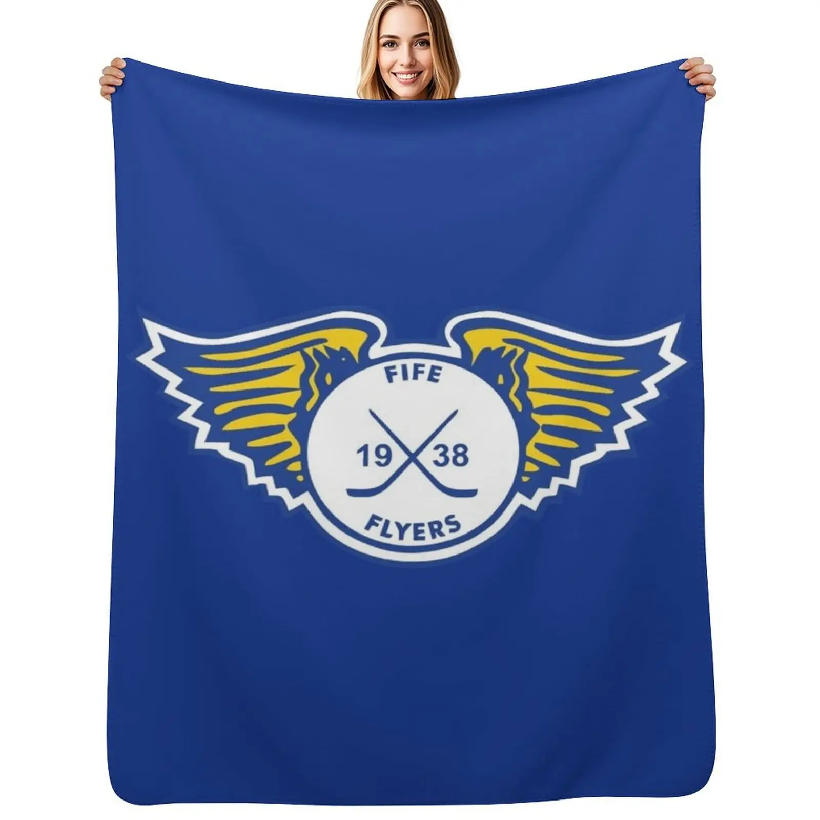 Fife Flyers hocckey Throw Blanket Warm Comfortable Blanket Gift for Parents Friends