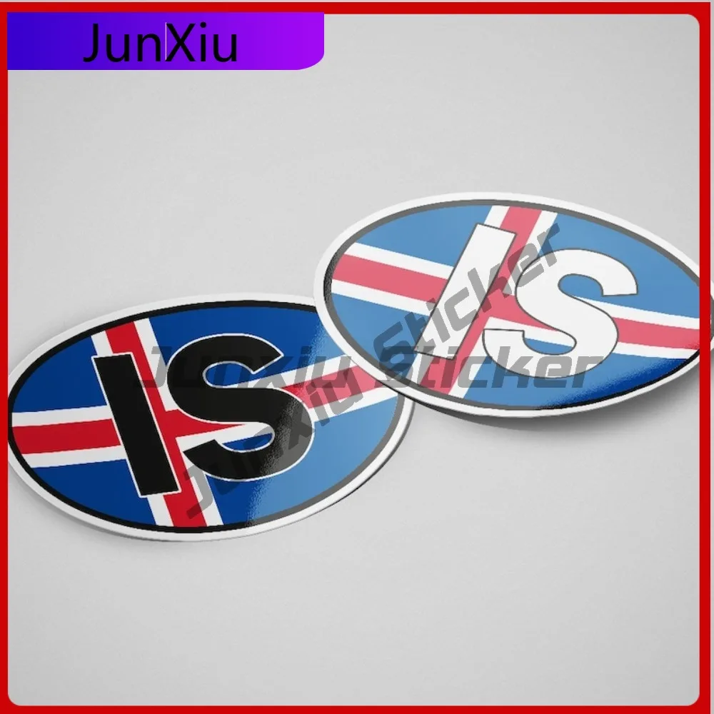 

Iceland IS Sticker Cool Campers Motocross Waterproof Cool SUVs Car Windows Anti UV Scratch Resistant Car Styling Vehicle Decor