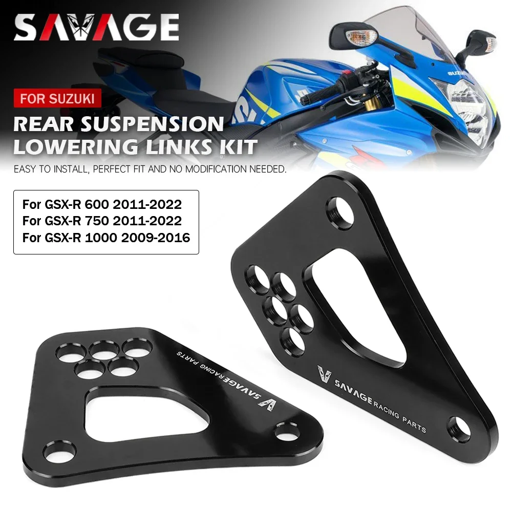 Lowering Links Kit For SUZUKI GSX-R 600 750 2011-2023 GSXR 1000 2009+ K9 Motorcycle Rear Cushion Drop Lever Suspension Linkage