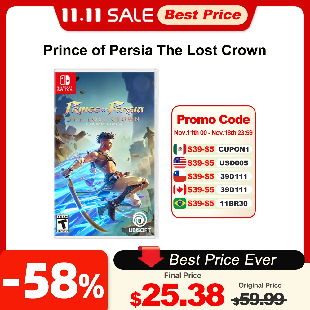 Prince of Persia The Lost Crown Предложения игр Nintendo Switch 100% официальная физическая игровая карта Новая игра для Switch OLED Lite