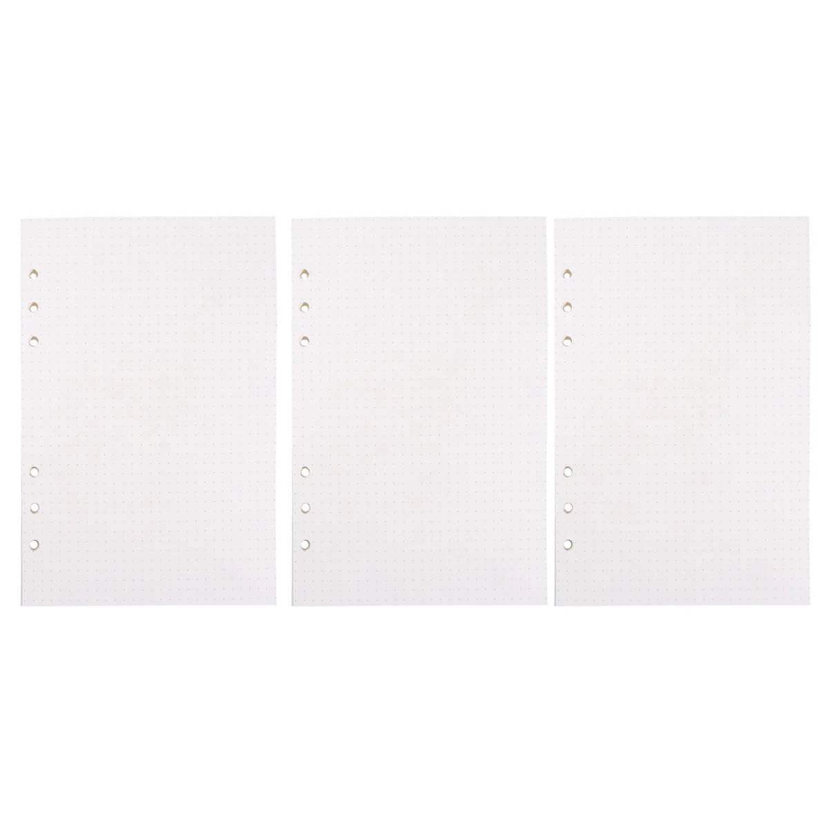 

135 Sheets A5 Notebook Refill Papers Dotted Smooth Surface Journaling Writing Drawing Store Loose Leaf