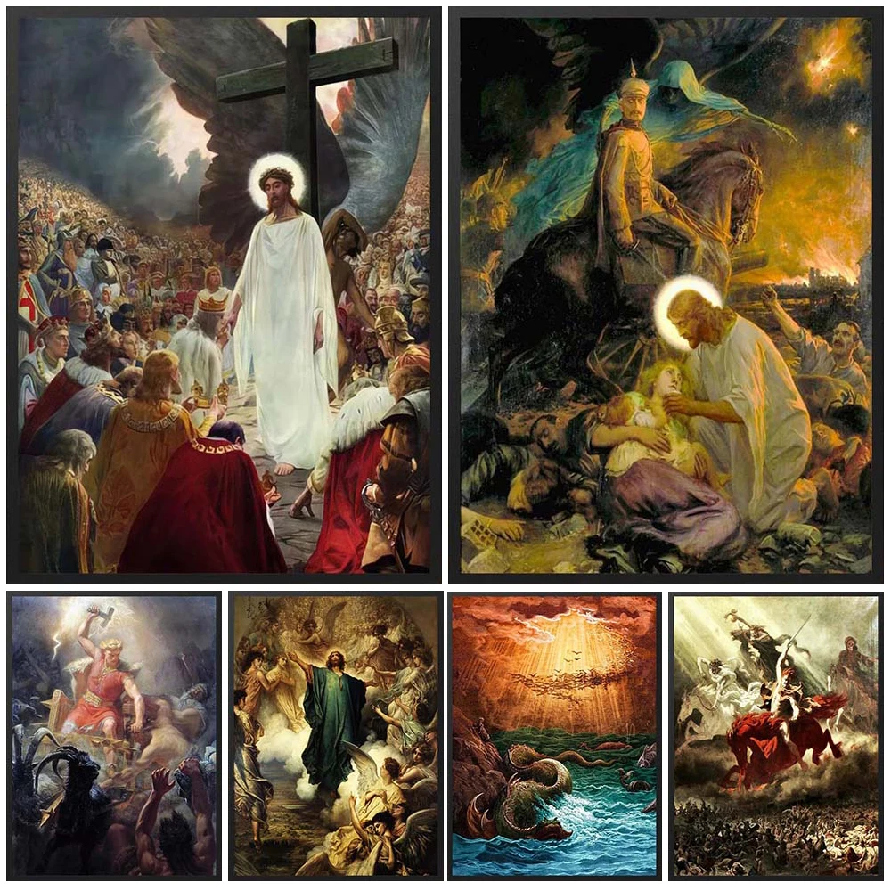 Christianisme jésus rédemption missionnaire croyant photos murales pour salon affiche nordique mur Art toile peinture sans cadre