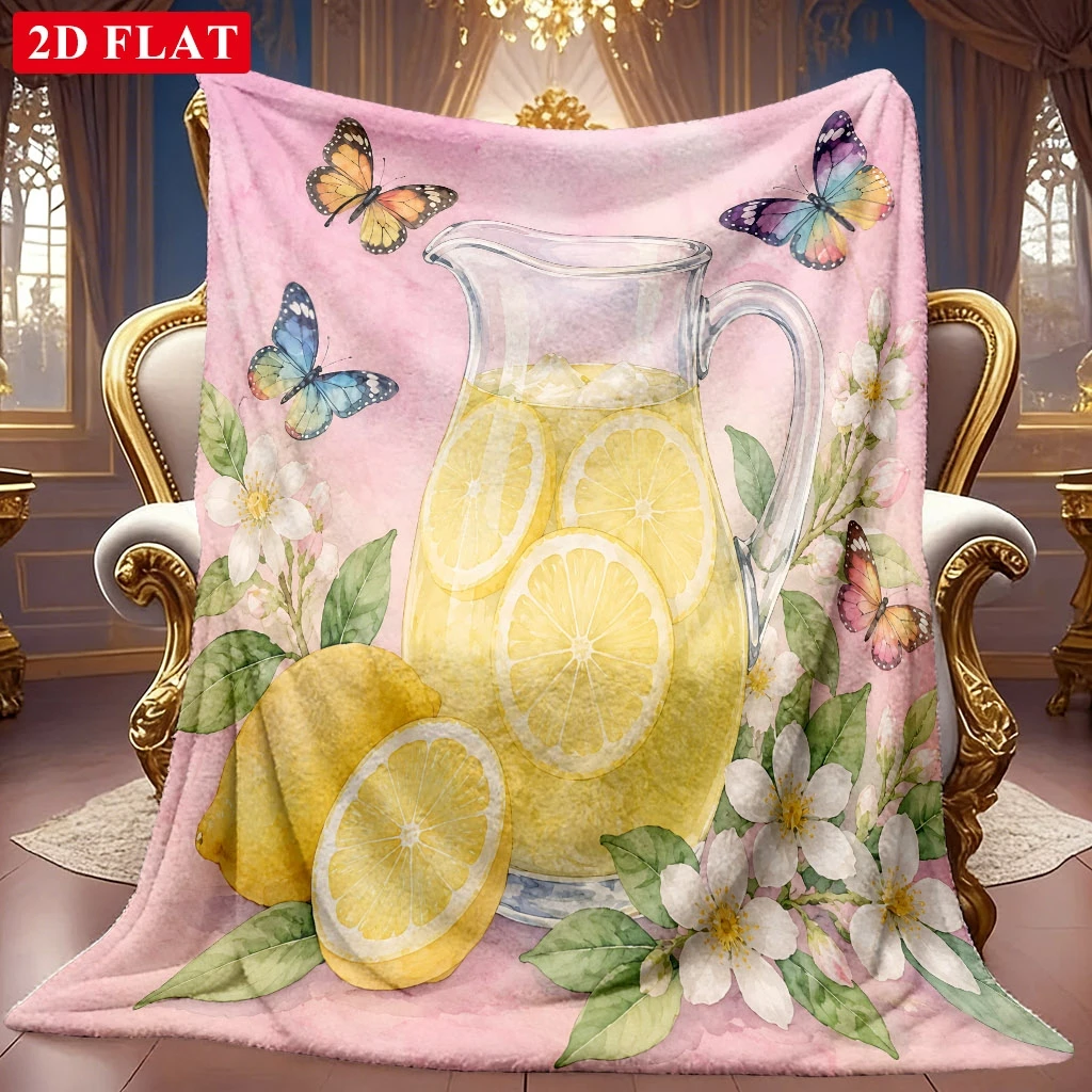 Whimsical Animal Illustration Ultra Soft Bed Throw Blanket Versatile Home Accent For Coffee Shop Office Supermarket Store