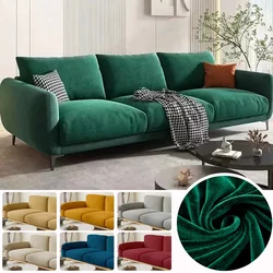Velvet Plush Sofa Cover Stretch Thicken Sofa Seat Cushion Cover For Living Room Furniture Protector LShape Corner Sofa Slipcover