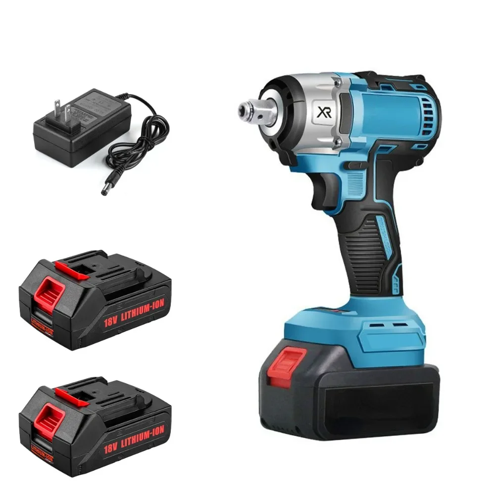 

Brushless Electric Impact Wrench 520N.M Cordless LED Electric Wrench 1/2 Inch Screwdriver Power Tools for Makita 18V Battery