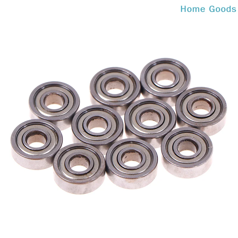 preferred10pcs 5*14*5mm deep groove spherical carbon steel miniature bearings 605ZZ Carbon steel micro bearingsproduct