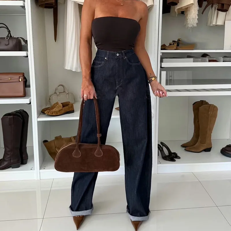 Women's Casual Long Sleeve Solid 2Pc Sets Elegant Commuting Cowboy Blazer Outfits Fashion Lapel Button Coats & Long Pant Suits