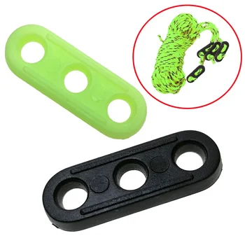 10-70Pcs Luminous Tent Guyline Runners Sliders Camping Awning Guy Line Rope Tensioners