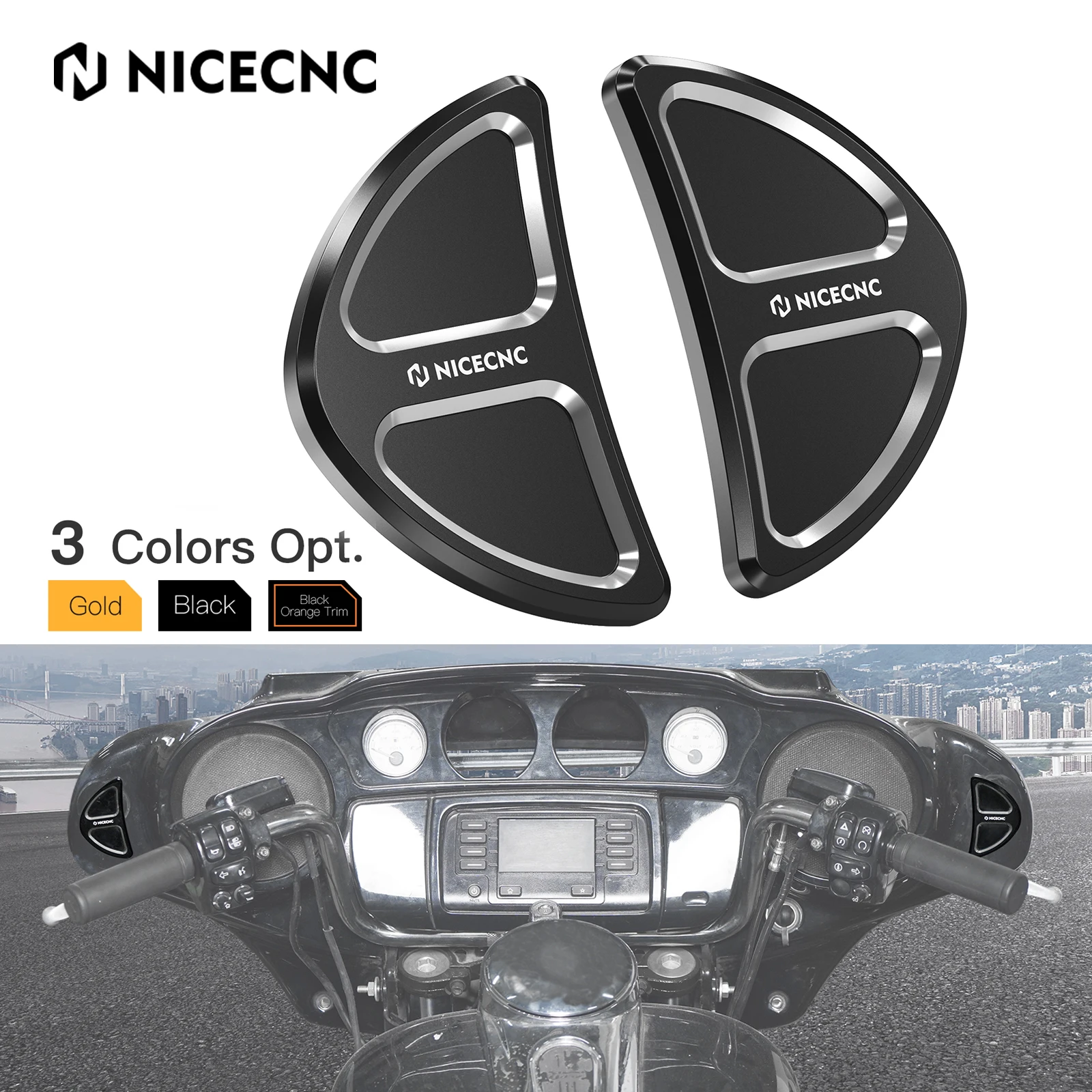 Fairing Mirror Hole Covers Caps For Harley Street Glide CVO FLHXSE 2015-2022 Street Glide FLHX / Special FLHXS 2014-2023 2022