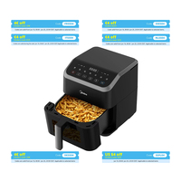 Midea Hot Air Fryer, 5L Capacity, HeatXpress Technology, 90% Less Oil, Energy and Time Saving with 7 Presets, MAD55F8APK