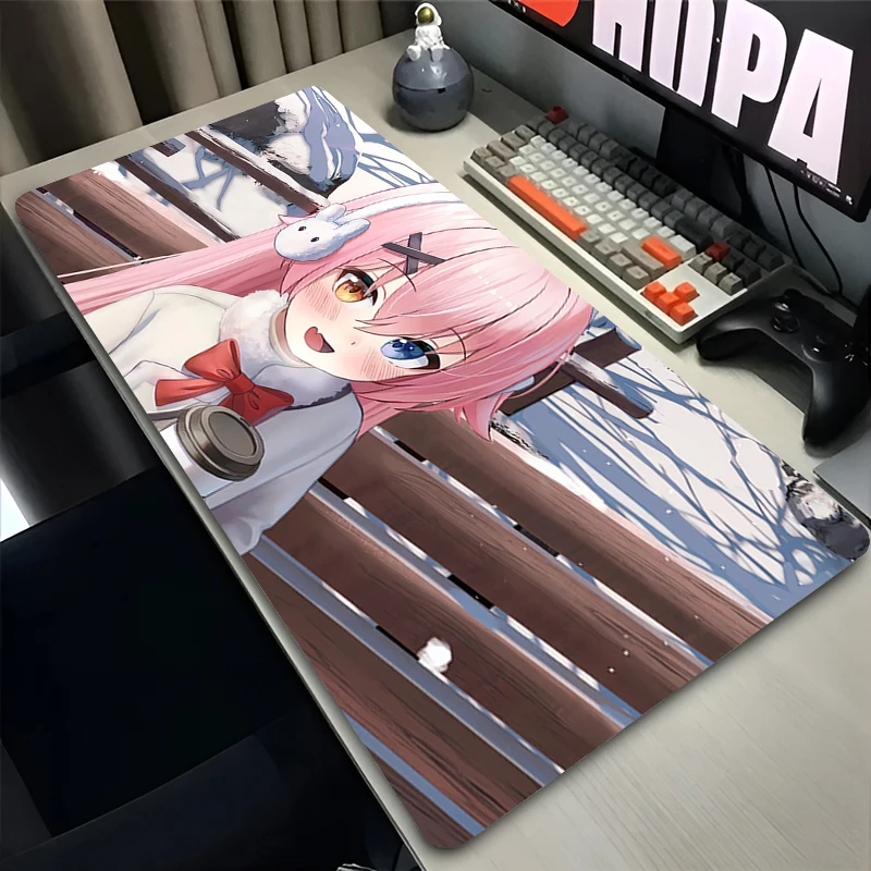 Mouse Pad Office PC Gaming Accessories Keyboard Pad Anime Print HD Mousepad Laptop Desk Blue Archive Takanashi Hoshino Mouse Mat