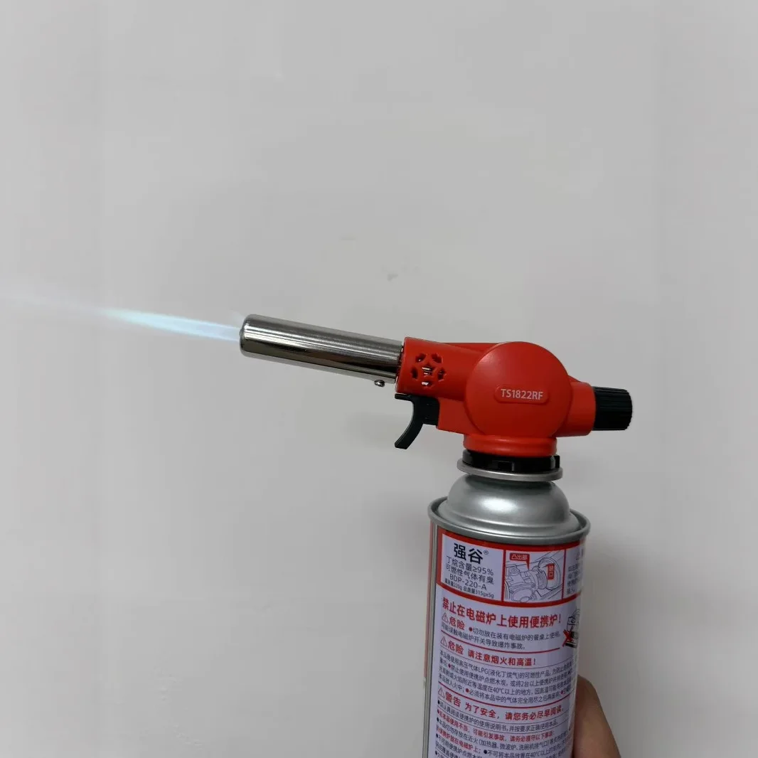 

Portable Flame Gun Gas Burner Torch Butane Burner Outdoor Camping Flamethrower Welding Equipment Kitchen Lighter Fire Starter