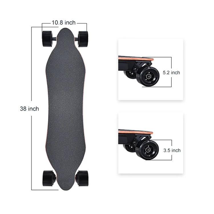 1200W 36V 45Kmh رخيصة كاملة Longboard على الطرق الوعرة لوح التزلج الكهربائي الكبار