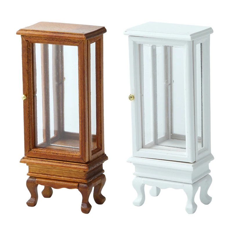 1/12 Poppenhuis Simulatie Glazen Kast Kast Model Poppenhuis Miniatuur Opbergkast Meubilair Woonkamer Decor Speelgoed