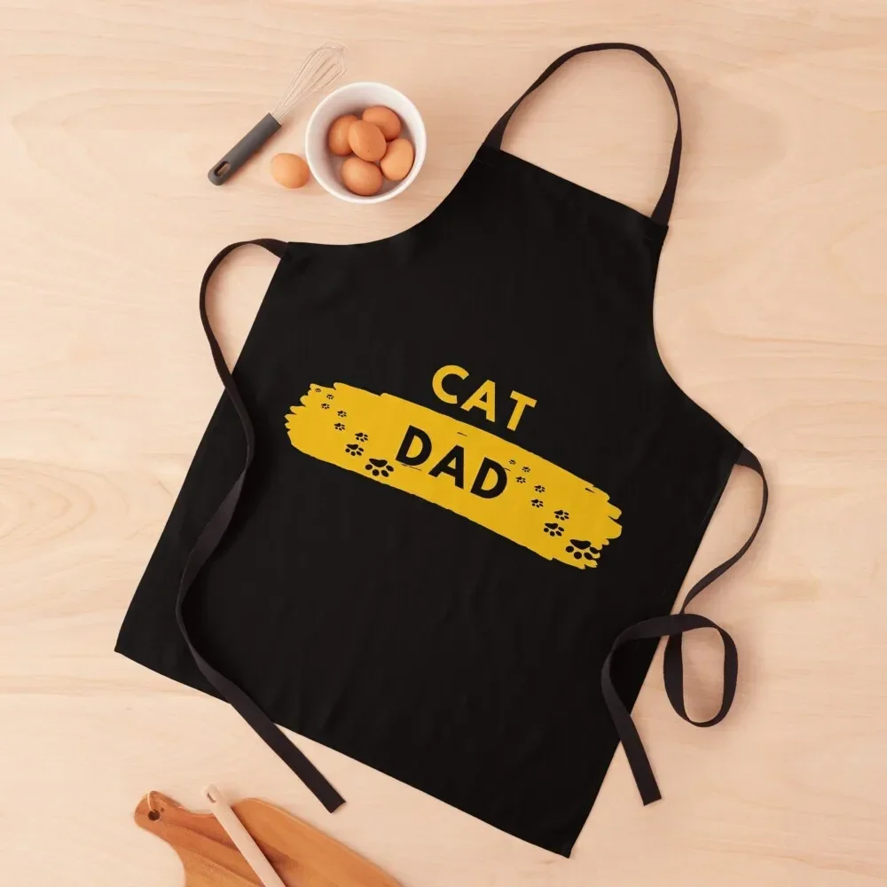 

Cat Dad Apron Kitchen Novel Kitchen Accessories kindergarten teacher Goods For Home And Kitchen Apron