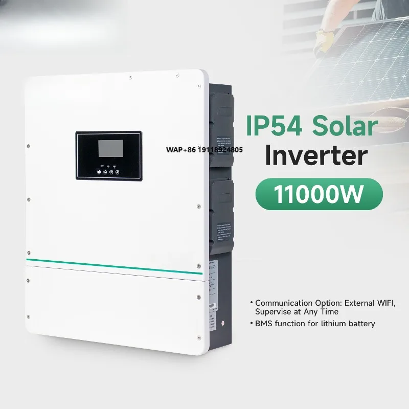 

Solar Inverter 11KW IP54 Waterproof 48v Dual AC Output Without Battery 2 Charger Support Wifi for Home