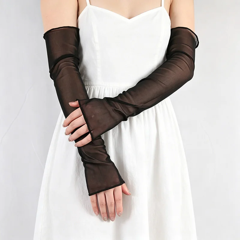 

New 2026 Trend Arm Sleeves Cuffs Long Gloves for Women's Summer Travel Beach Breathable Arm Sleeves