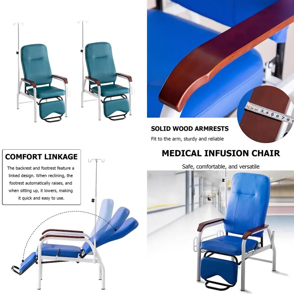 

Двухсекционное кресло для флеботомии с регулируемыми подлокотниками, одинарное кресло для инфузии с удостоверениям, кресла с откидной спинкой для приема в комнате ожидания