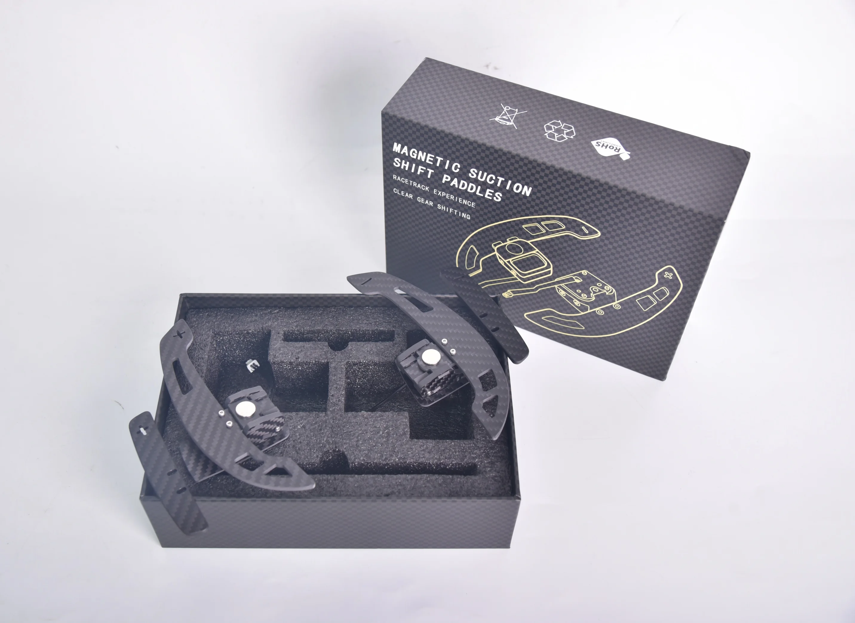 Newly Upgraded Carbon Fiber Magnetic Shift Paddles Enhance Driving Experience Suitable for MG7