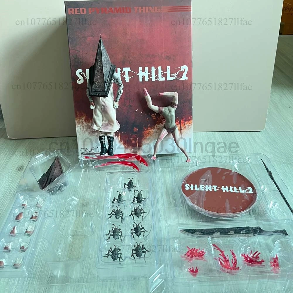 Mezco Toys Silent Hill 2 Executor'S Pyramid Head One:12 Red Pyramid Thing Action Figure Model Toys Joint Movable Doll Room Decor