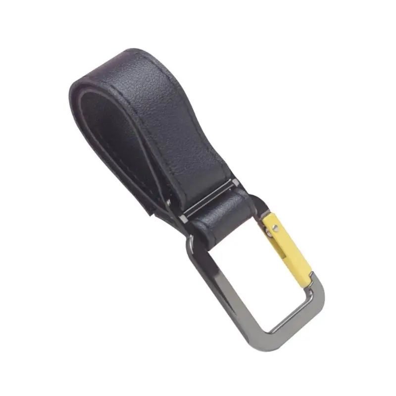 خطاف عربات الأطفال العملي U13F مع مشابك من سبائك الزنك وحزام PU قابل للتعديل لعربات الأطفال وعربات التسوق